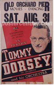 Tommy Dorsey poster red